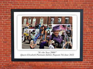 It's the Year 2000 Jubilee Pageant Motorbike Motorcycle - A3/A4 Size Print Poster