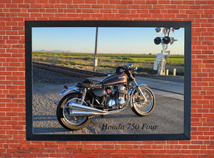 Honda 750 Four Motorbike Motorcycle A3/A4 Size Print Poster Photographic Paper Wall Art