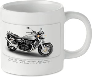 Suzuki GSX750W/X/Y Inazuma Motorcycle Motorbike Tea Coffee Mug Ideal Biker Gift Printed UK