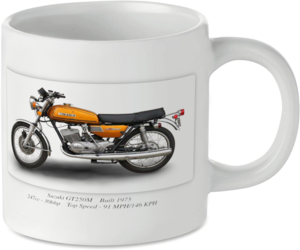 Suzuki GT250M Motorcycle Motorbike Tea Coffee Mug Ideal Biker Gift Printed UK