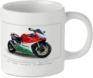 Ducati Panigale 959 Tricoloure Motorcycle Motorbike Tea Coffee Mug Ideal Biker Gift Printed UK
