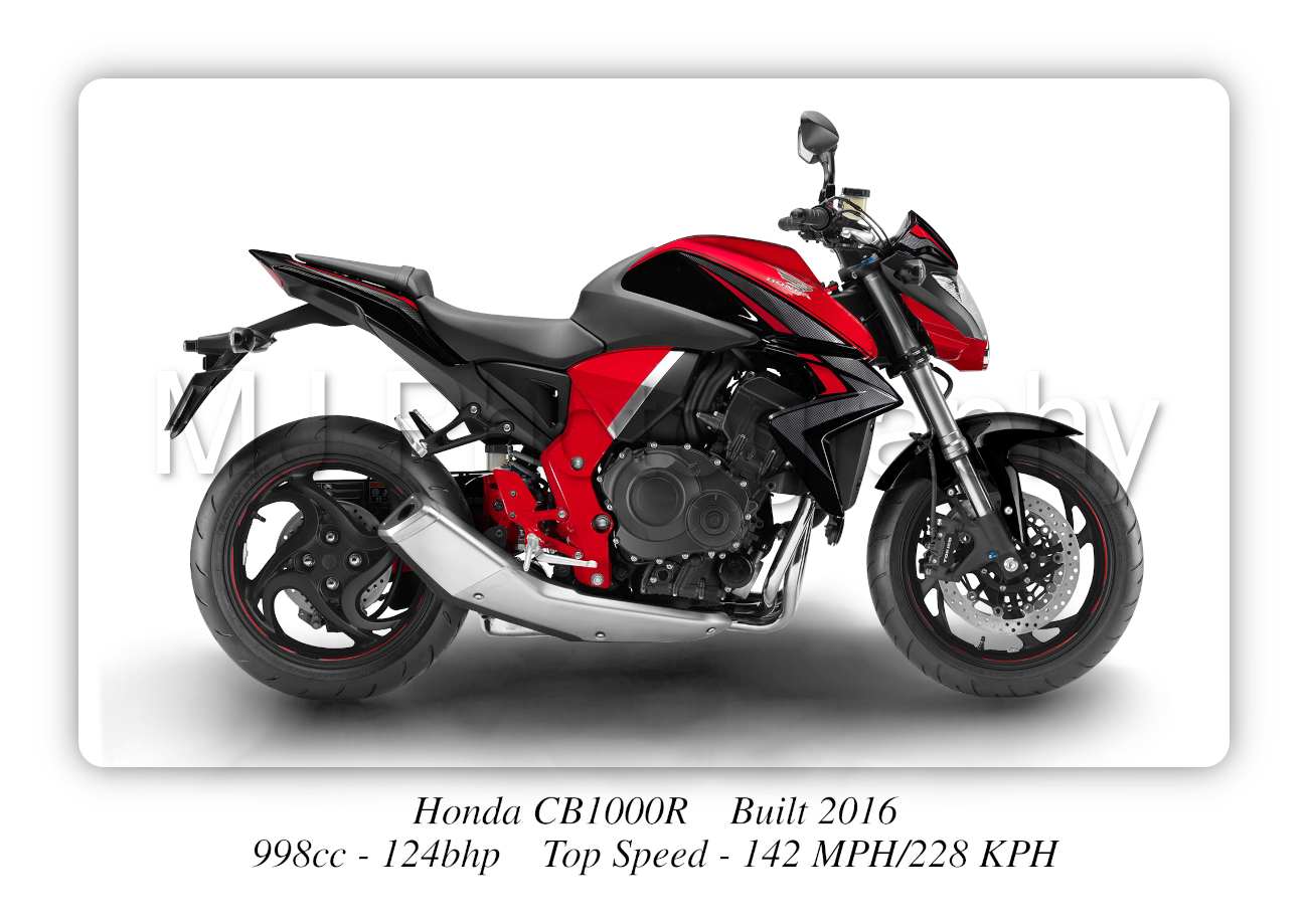 Honda CB1000R Motorbike Motorcycle - A3/A4 Size Print Poster