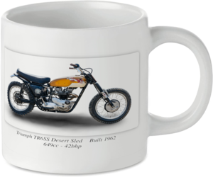 Triumph TR6SS Desert Sled Motorbike Motorcycle Tea Coffee Mug Ideal Biker Gift Printed UK