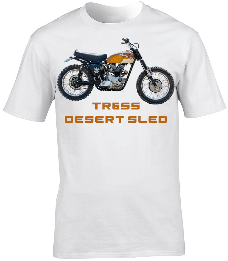 Triumph TR6SS Desert Sled Motorbike Motorcycle - T-Shirt
