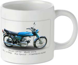 Suzuki AP50 Motorbike Tea Coffee Mug Ideal Biker Gift Printed UK