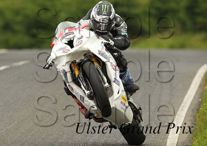Ulster Grand Prix Motorbike Motorcycle A3/A4 Size Print Poster Photographic Paper Wall Art