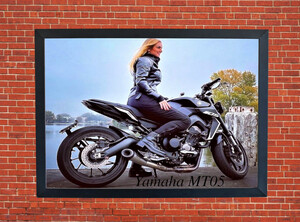 Yamaha MT05 Motorbike Motorcycle A3/A4 Size Print Poster Photographic Paper Wall Art