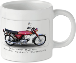Suzuki AP50 Moped Motorbike Tea Coffee Mug Ideal Biker Gift Printed UK