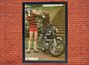 Yamaha FS1-ED Promotional Motorcycle Poster - Size A3/A4