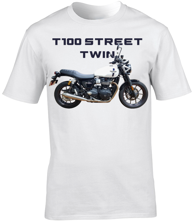 Triumph T100 Street Twin Motorbike Motorcycle - T-Shirt
