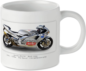 Aprilia RS250 Motorbike Motorcycle Tea Coffee Mug Ideal Biker Gift Printed UK