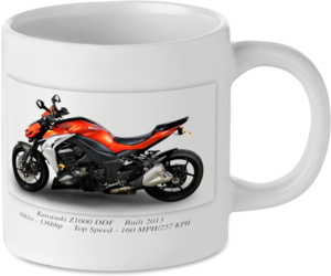 Kawasaki Z1000 DDF Motorbike Motorcycle Tea Coffee Mug Ideal Biker Gift Printed UK