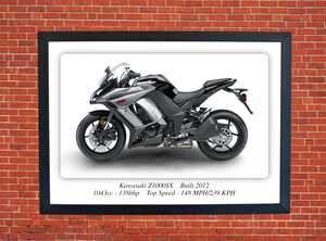 Kawasaki Z1000SX Motorbike Motorcycle - A3/A4 Size Print Poster