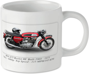 BSA Rocket III Motorbike Tea Coffee Mug Ideal Biker Gift Printed UK