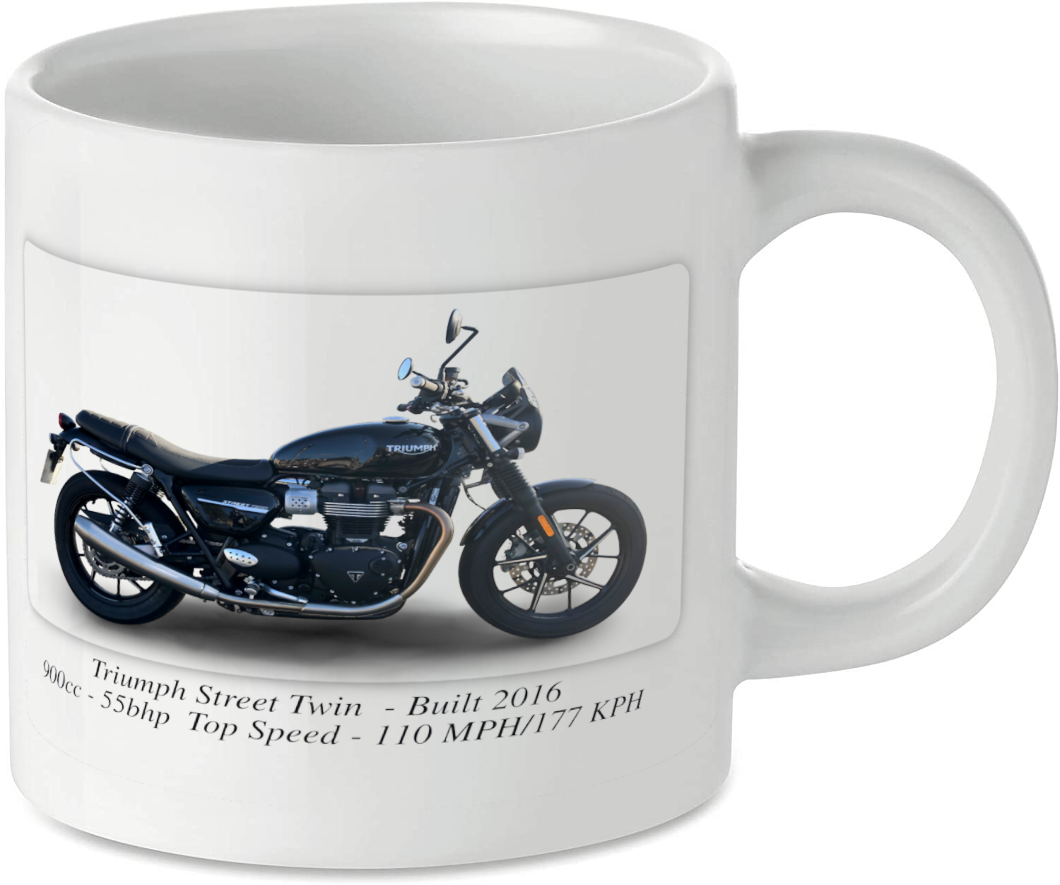 Triumph Speed Twin Motorbike Tea Coffee Mug Ideal Biker Gift Printed UK