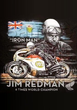 Jim Redman World Champion Motorbike Motorcycle - A3/A4 Size Print Poster