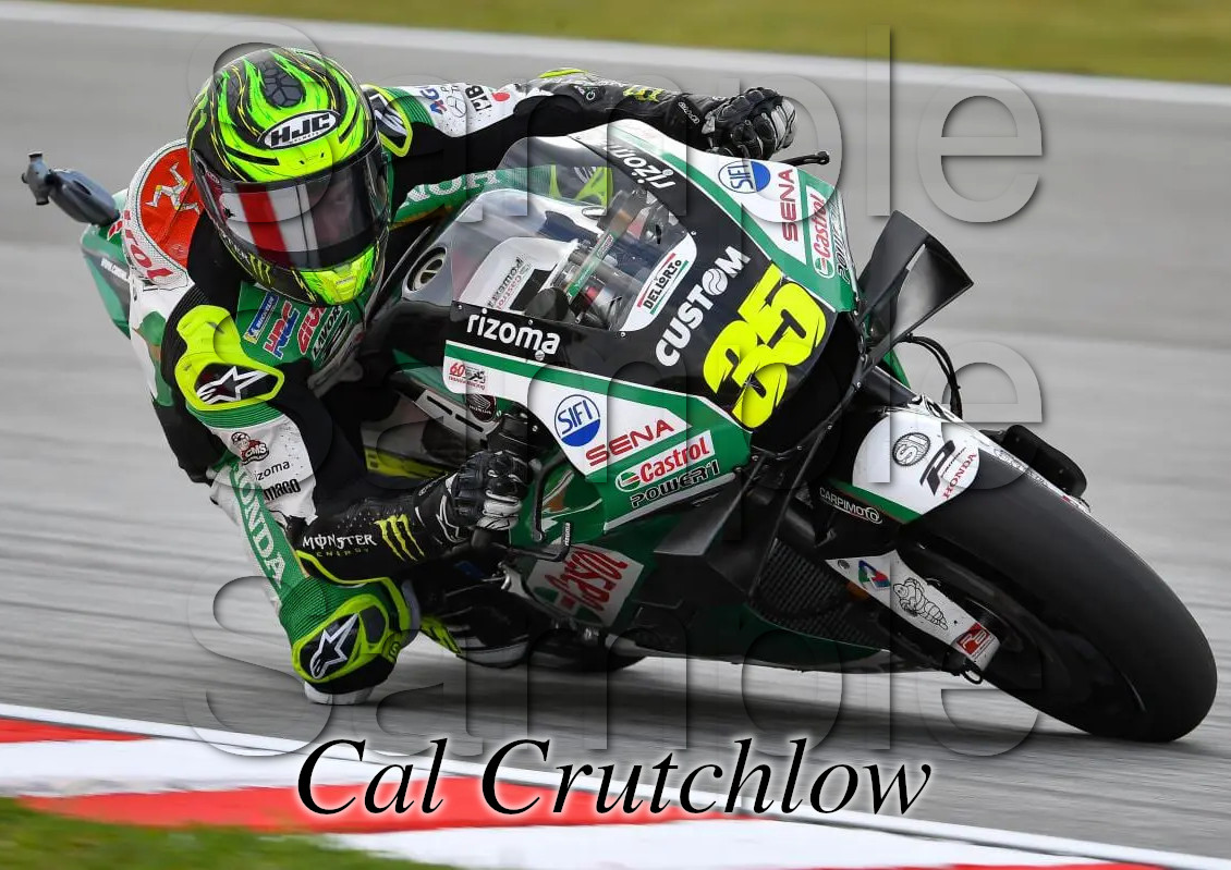 Cal Crutchlow Motorbike Motorcycle - A3/A4 Size Print Poster