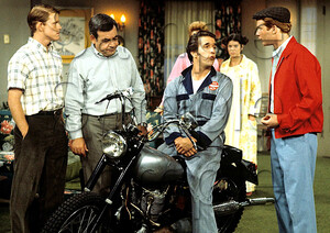 The Fonz - Happy Days Motorbike Motorcycle - A3/A4 Size Print Poster