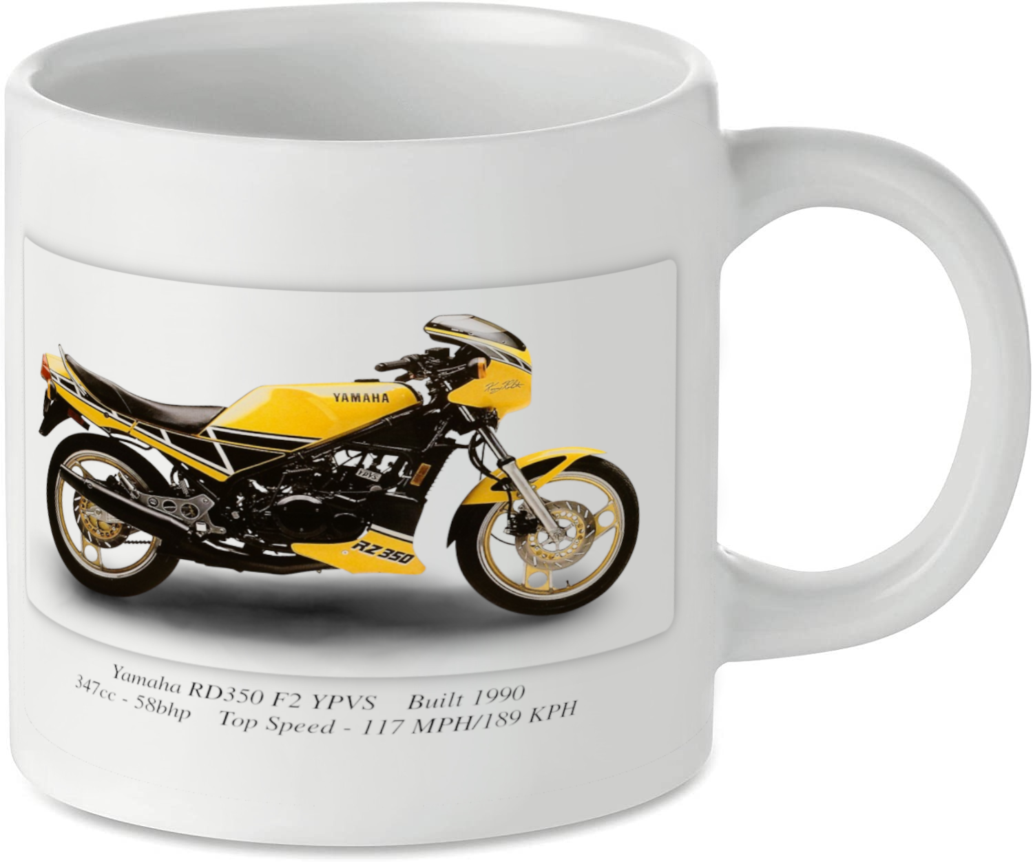 Yamaha RD350 F2 YPVS Motorbike Motorcycle Tea Coffee Mug Ideal Biker Gift Printed UK