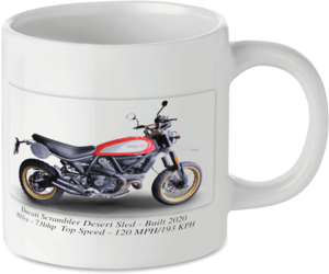 Ducati Scrambler Desert Sled Motorbike Tea Coffee Mug Ideal Biker Gift Printed UK