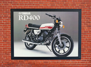 Yamaha RD400 Promotional Motorbike Motorcycle Poster - Size A3/A4