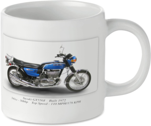 Suzuki GT550J Motorbike Motorcycle Tea Coffee Mug Ideal Biker Gift Printed UK