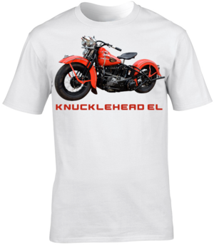 Harley Davidson Knucklehead EL Motorbike Motorcycle - T-Shirt