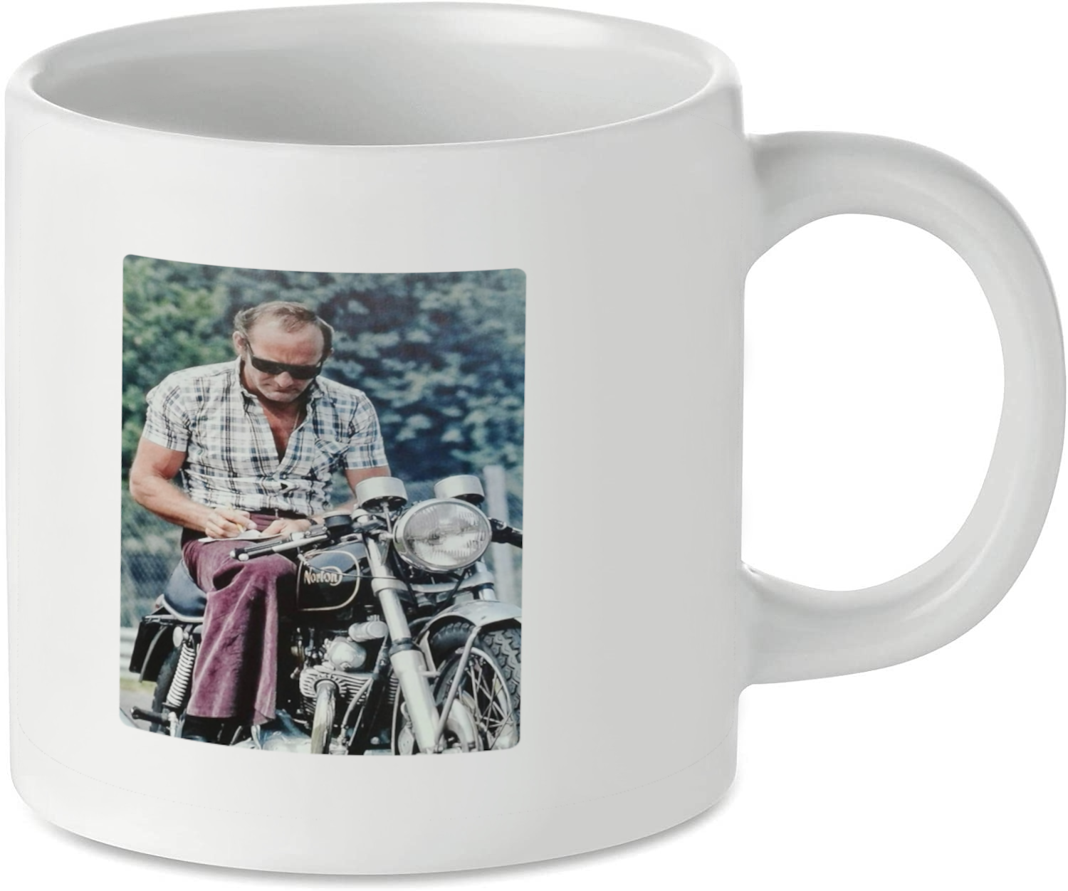 Mike Hailwood on Norton Commando Motorcycle Motorbike Tea Coffee Mug Ideal Biker Gift Printed UK