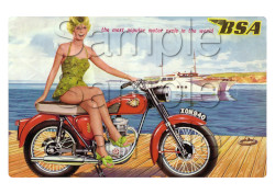 BSA Promotional Poster The World’s Favourite Brand Motorbike Motorcycle - A3/A4 Size Print Poster