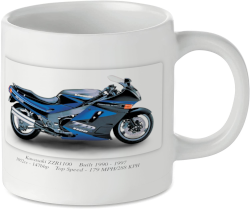 Kawasaki ZZR1100 Motorcycle Motorbike Tea Coffee Mug Ideal Biker Gift Printed UK