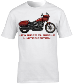 Harley Davidson Low Rider El Diablo Motorbike Motorcycle - T-Shirt
