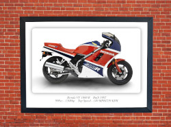 Honda VF 1000 R Motorbike Motorcycle - A3/A4 Size Print Poster
