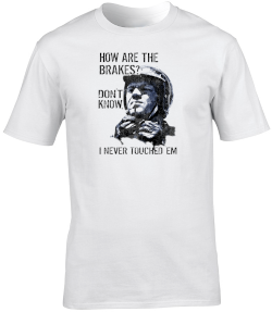 How are the Brakes? Steve McQueen Motorbike Motorcycle - T-Shirt