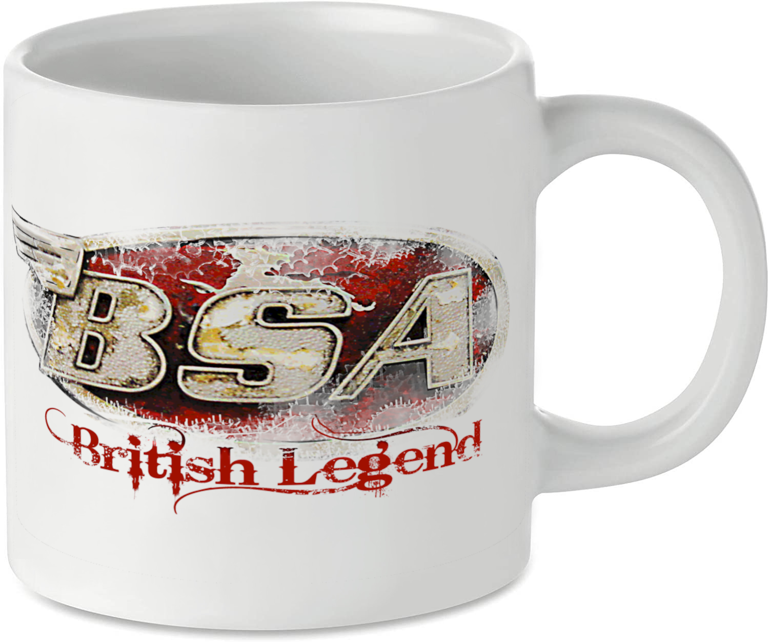 BSA British Legend Motorcycle Motorbike Tea Coffee Mug Ideal Biker Gift Printed UK