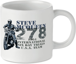 Steve McQueen Motorcycle Motorbike Tea Coffee Mug Ideal Biker Gift Printed UK