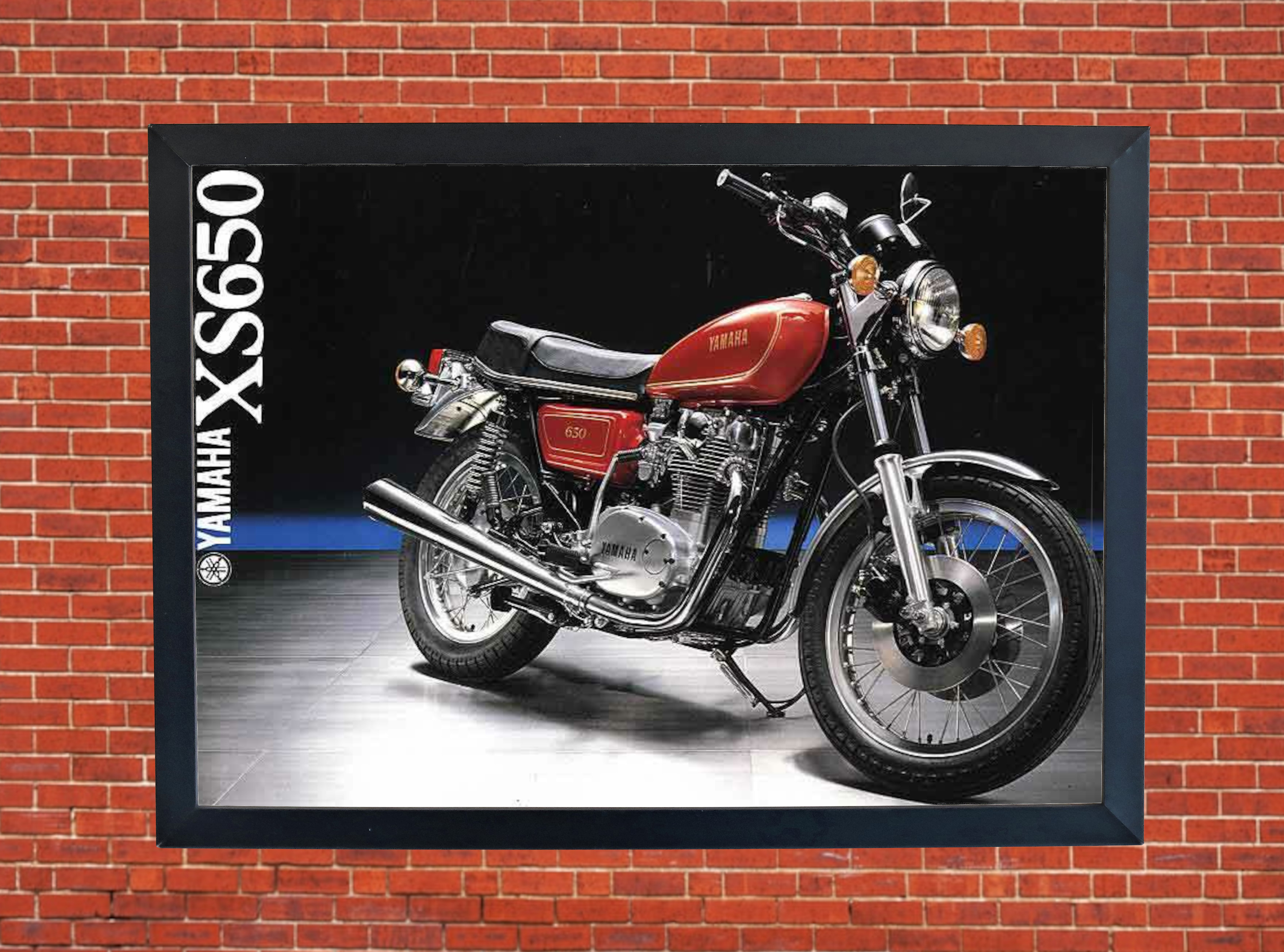 Yamaha XS650 Promotional Motorbike Motorcycle Poster - Size A4 - A0