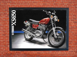 Yamaha XS650 Promotional Motorbike Motorcycle Poster - Size A3/A4