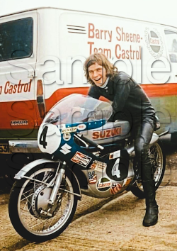 Barry Sheene - Castrol GTX Motorbike Motorcycle - A4 - A0 Size Print Poster