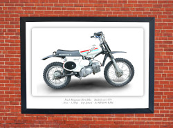 Puch Magnum Dirt Bike Moped Motorcycle - A3/A4 Poster/Print