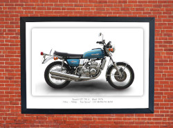 Suzuki GT 750 A Motorcycle - A3/A4 Size Print Poster