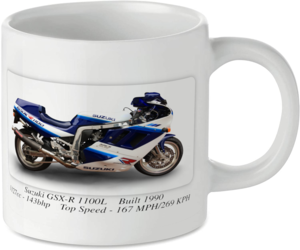 Suzuki GSX-R 1100L Motorbike Tea Coffee Mug Ideal Biker Gift Printed UK