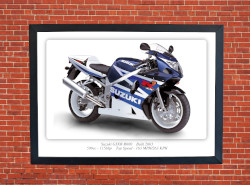 Suzuki GSXR-R600 Motorcycle - A3/A4 Size Print Poster