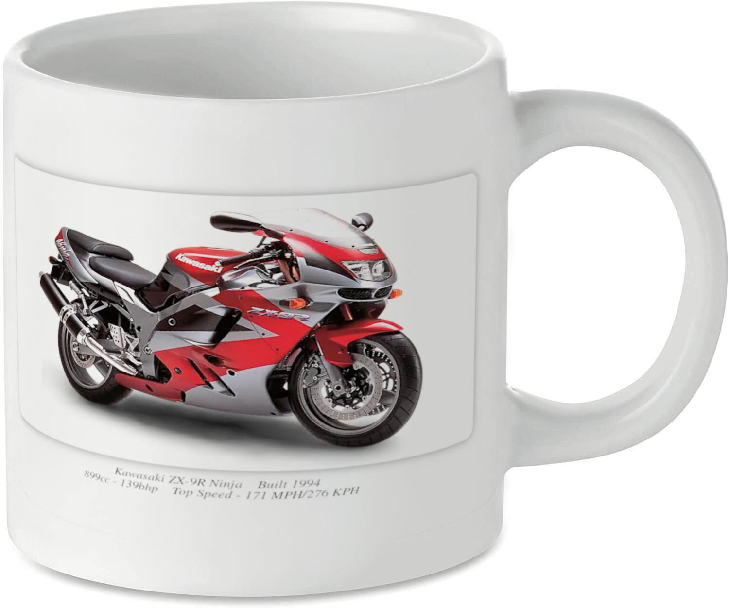 Kawasaki ZX-9R Ninja Motorbike Tea Coffee Mug Ideal Biker Gift Printed UK