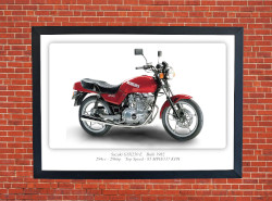 Suzuki GSX250 E Motorcycle - A3/A4 Size Print Poster