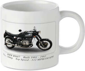 BMW R80/7 Motorbike Tea Coffee Mug Ideal Biker Gift Printed UK