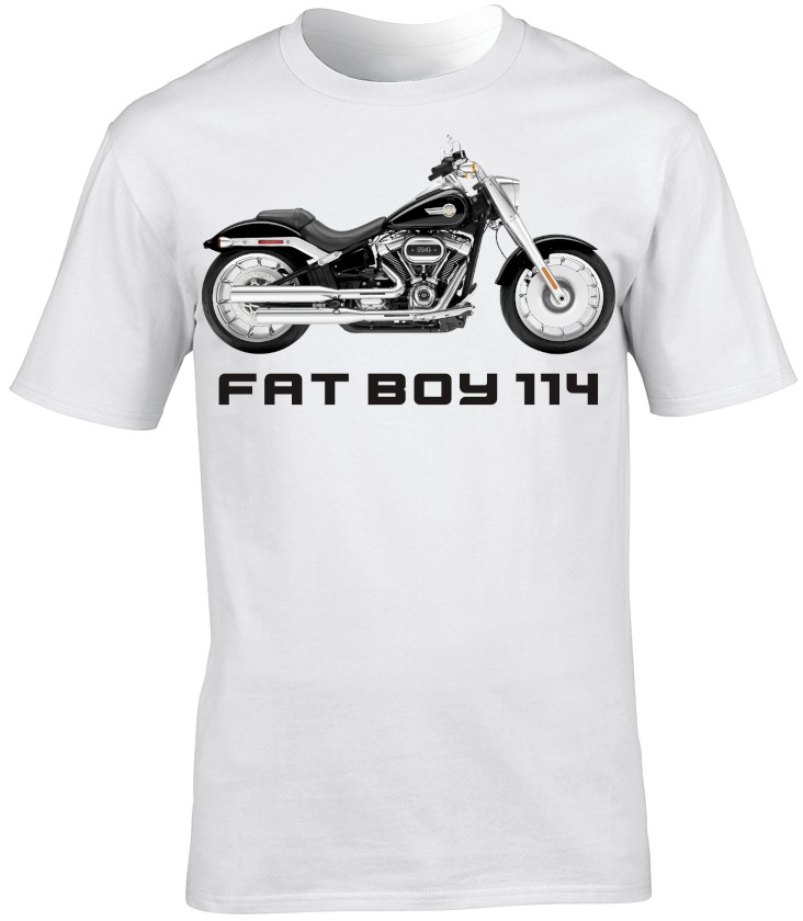 Harley Davidson Fat Boy 114 Motorbike Motorcycle - T-Shirt