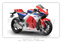 Honda RC213V-S Motorbike Motorcycle - A3/A4 Size Print Poster