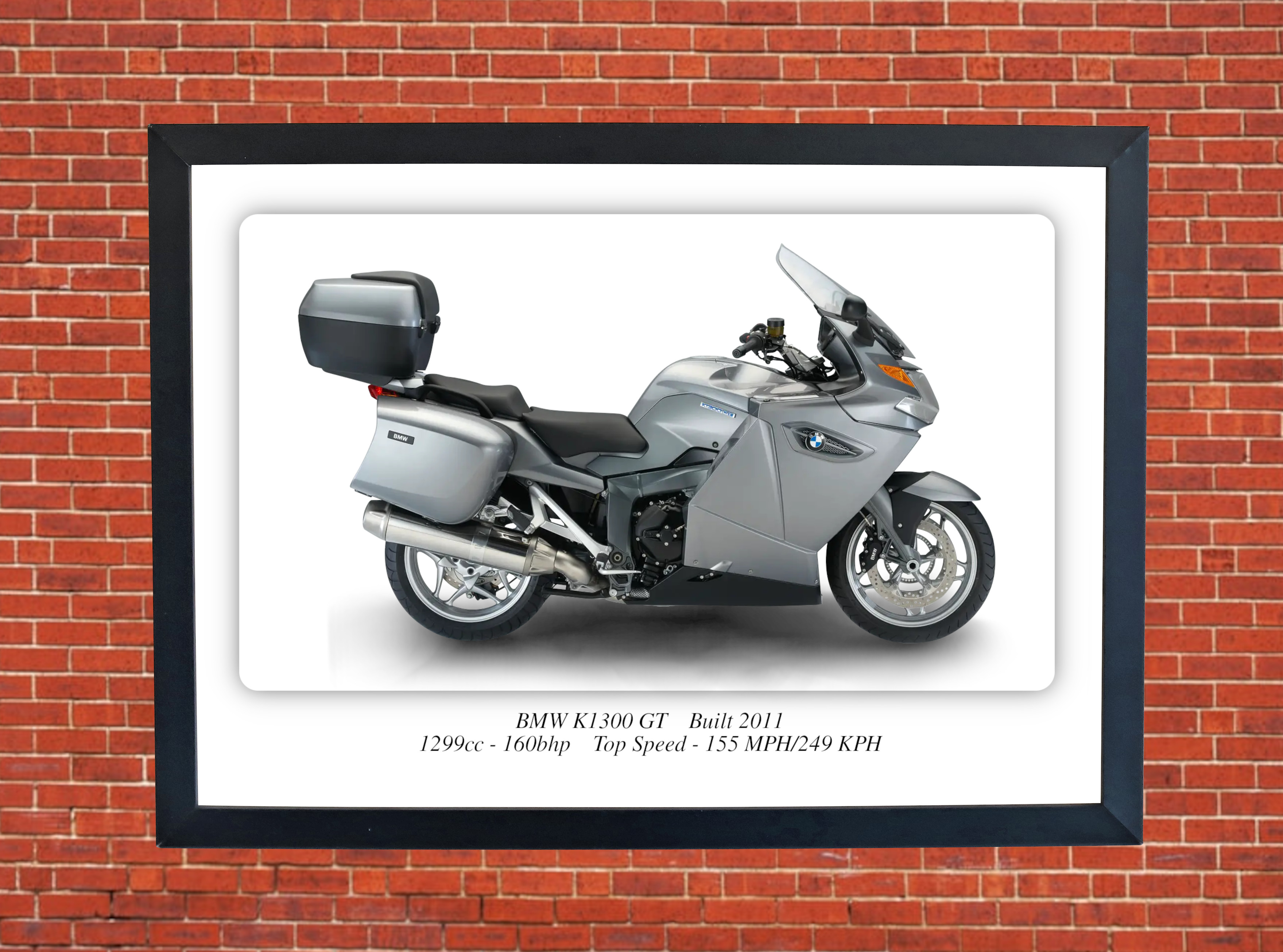 BMW K1300 GT Motorbike Motorcycle - A4 - A0 Size Print Poster