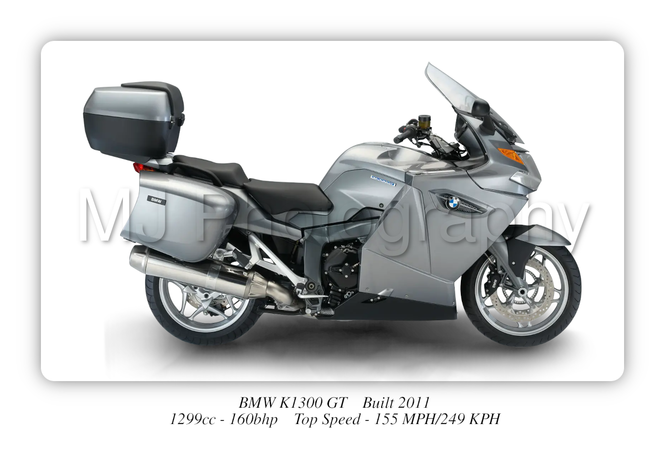 BMW K1300 GT Motorbike Motorcycle - A4 - A0 Size Print Poster