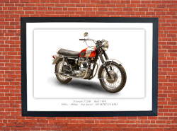 Triumph T120R Motorbike Motorcycle - A3/A4 Size Print Poster